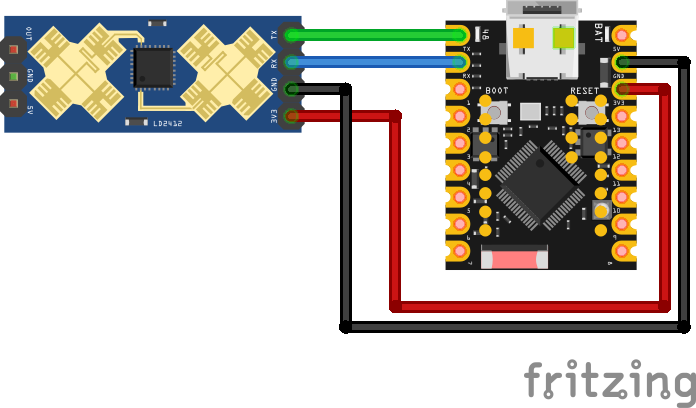 Подключение LD2412 к ESP32