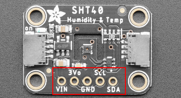 Распиновка SHT40